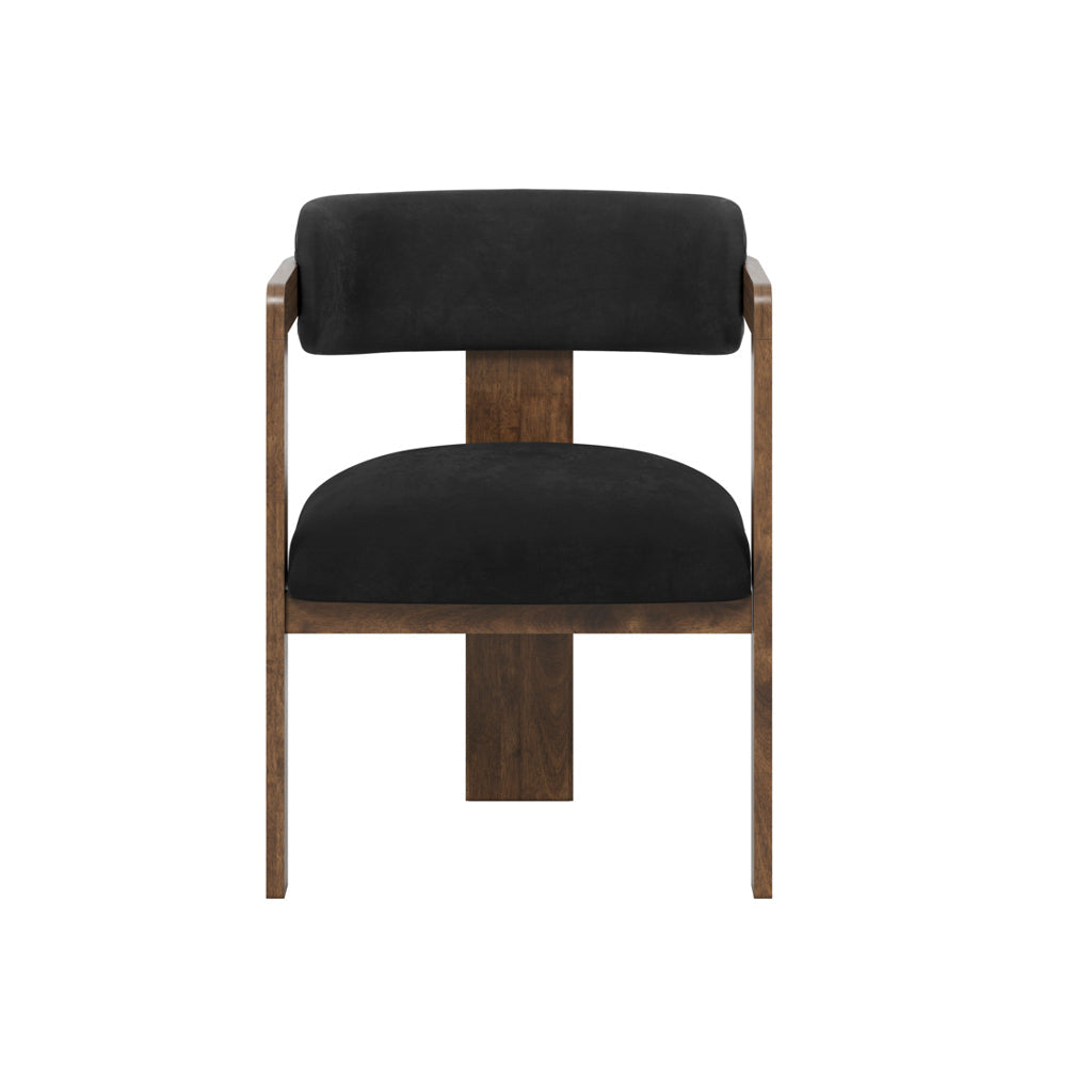 OTI Mai Dining Chair – Black & Walnut
