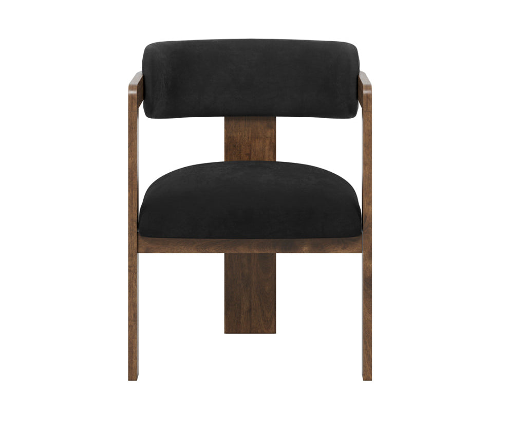 OTI Mai Dining Chair – Black & Walnut