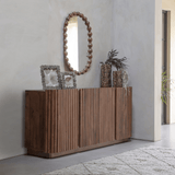 Libra Interiors Monterey 4 Door Wooden Buffet Sideboard