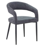 Olympia 160cm Grey Ceramic Marble Dining Table With Olympia Dining Chairs