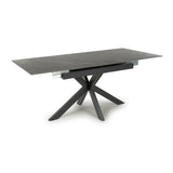 Regent 140-180cm Grey Ceramic Marble Centre Extending Dining Table
