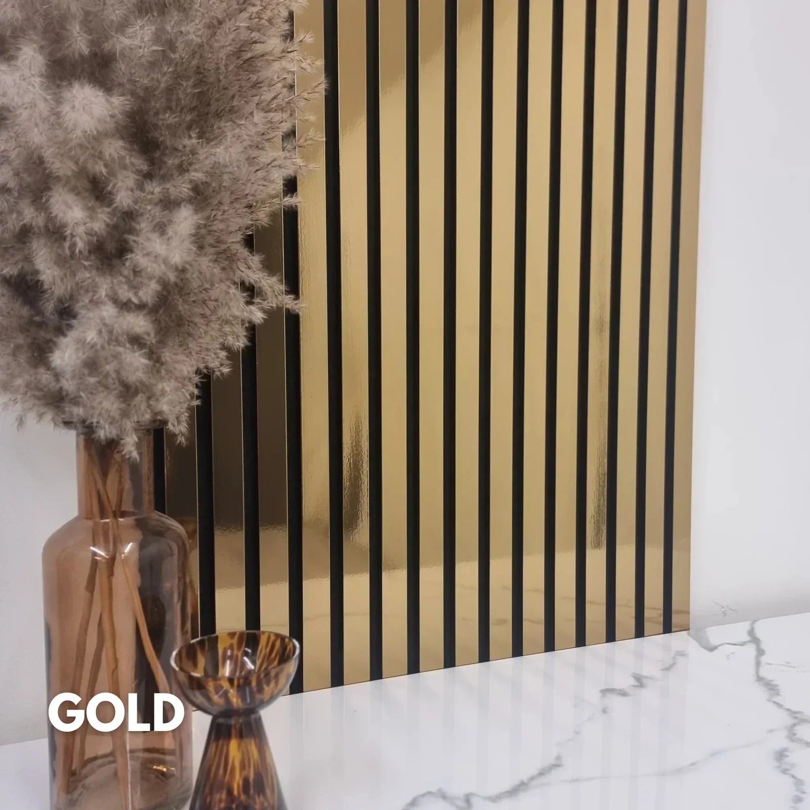 Premium 3 Sided Coloured Luxury Wall Panels 240x30cm - Pack Of 2 - Range Of Colours