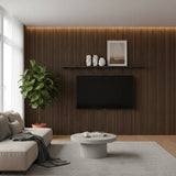Premium 3 Sided Wood Veneer Wall Panels 240x32cm - Pack Of 2 - Range Of Colours