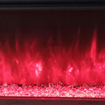 41 50 60 71 Inch HD+ Panoramic Black Electric Luvelle Fire 3 Sided Full Glass-Esme Furnishings
