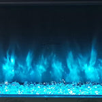 41 50 60 71 Inch HD+ Panoramic Black Electric Luvelle Fire 3 Sided Full Glass-Esme Furnishings