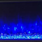 41 50 60 71 Inch HD+ Panoramic Black Electric Luvelle Fire 3 Sided Full Glass-Esme Furnishings