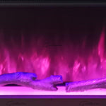 41 50 60 71 Inch HD+ Panoramic Black Electric Luvelle Fire 3 Sided Full Glass-Esme Furnishings