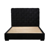 LPD Home Pasadena Black Velvet Double Bed Frame
