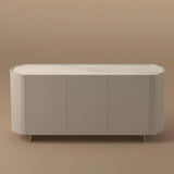 Paolo Taupe Ceramic Marble 150CM 3 Door Sideboard