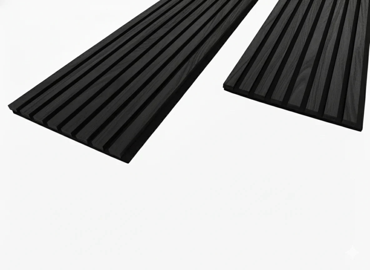 Premium 3 Sided Wood Veneer Wall Panels 240x32cm - Pack Of 2 - Range Of Colours
