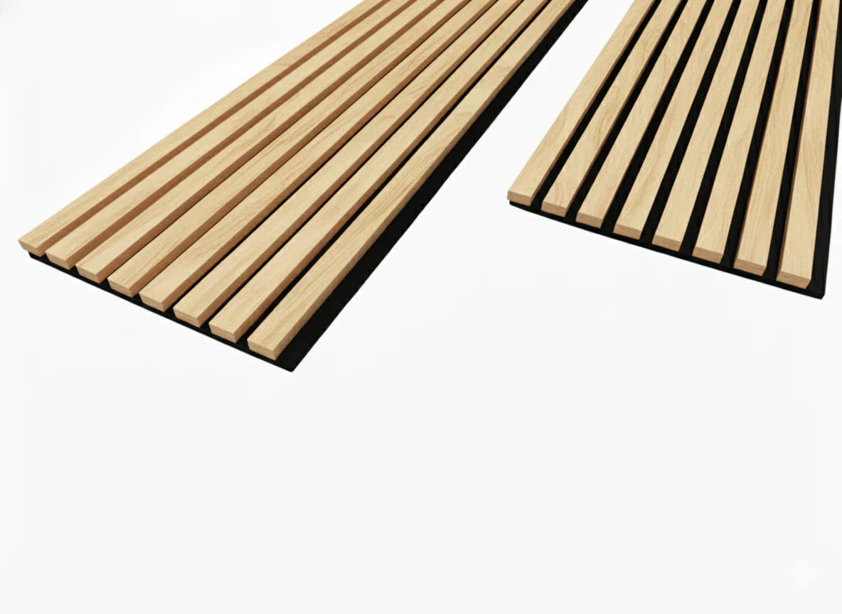 Premium 3 Sided Wood Veneer Wall Panels 240x32cm - Pack Of 2 - Range Of Colours