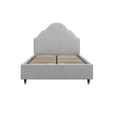 LPD Home Quince Light Grey Fabric Double Bed Frame