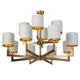 Ealga 12 Arm Finish Chandelier - Antique Brass