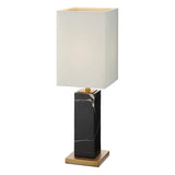 Micaela Marble Table Lamp - Black