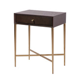 Finley Bedside Table - Chocolate