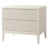 Amur Wide Bedside Table - White