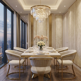 Ravello 160cm Black & Gold Marble Dining Table with Porado Chairs