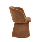 Sydney 160cm Cream Ceramic Marble Dining Table & Ravenna Brown Velvet Chairs