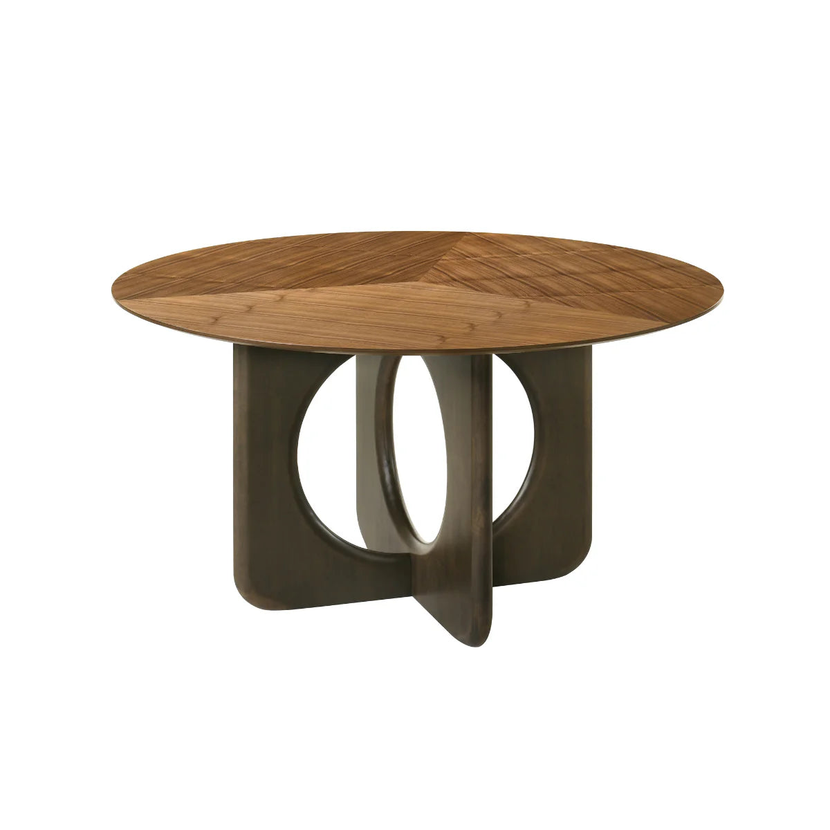Remy Walnut Wooden Round 137cm Dining Table
