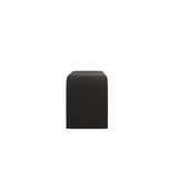 Ren Black Chenille Boucle Fabric Bench
