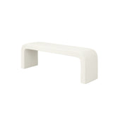 Ren Daisy Chenille Boucle Fabric Bench