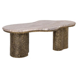 Richmond Interiors Abandos Brass Antique Coffee Table