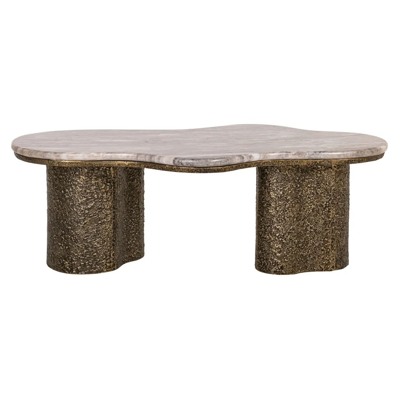 Richmond Interiors Abandos Brass Antique Coffee Table