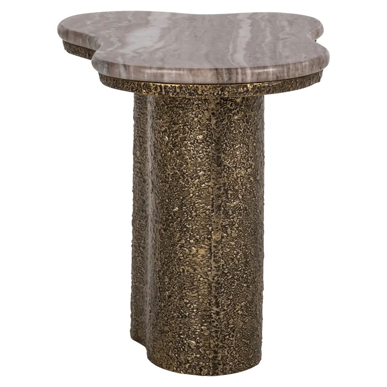 Richmond Interiors Abandos Brass Antique End Table