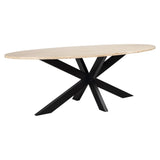 Richmond Interiors Avalon 230cm Oval Dining Table in Bronze