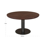Richmond Interiors Baldwin Spicebrown 130cm Dining Table