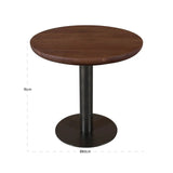 Richmond Interiors Baldwin Spicebrown 80cm Bistro Table