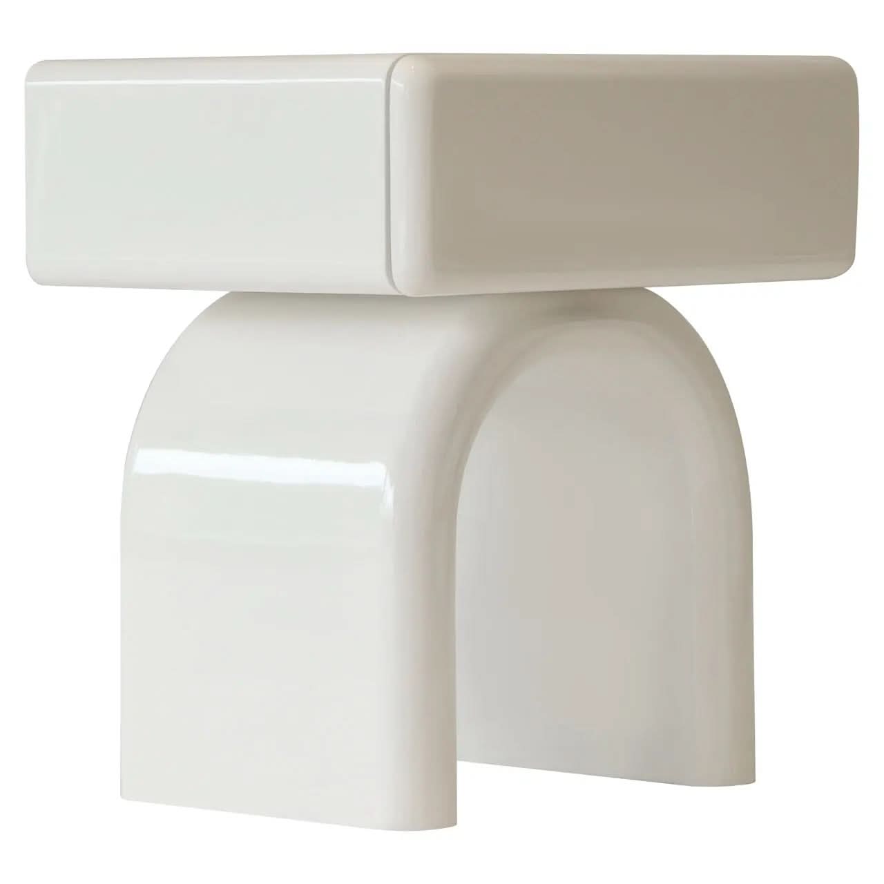 Richmond Interiors Bennet Coconut Milk 1-Drawer End Table