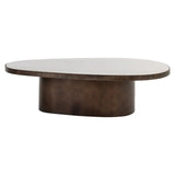 Richmond Interiors Biloxi Brown Coffee Table with Natural Wood Finish