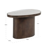 Richmond Interiors Biloxi Brown End Table with Natural Wood Finish