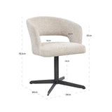 Richmond Interiors Blanca Natural Fancy Dining Chair