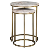Richmond Interiors Bottega Blush Beige End Table (Set of 2)