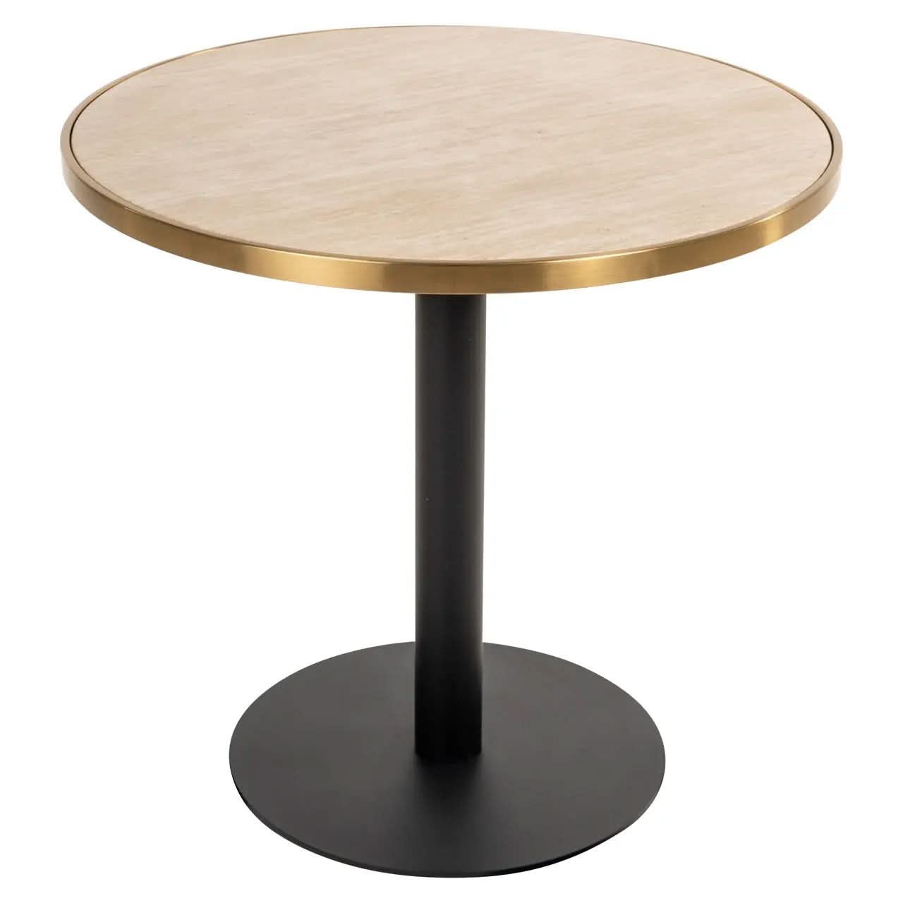 Richmond Interiors Brazza 80cm Bistro Table in Beige