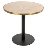 Richmond Interiors Brazza 80cm Bistro Table in Beige