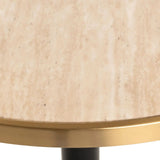 Richmond Interiors Brazza 80cm Bistro Table in Beige