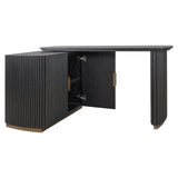 Richmond Interiors Cambon 2-Doors Desk in Dark Coffee