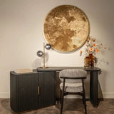 Richmond Interiors Cambon 2-Doors Desk in Dark Coffee