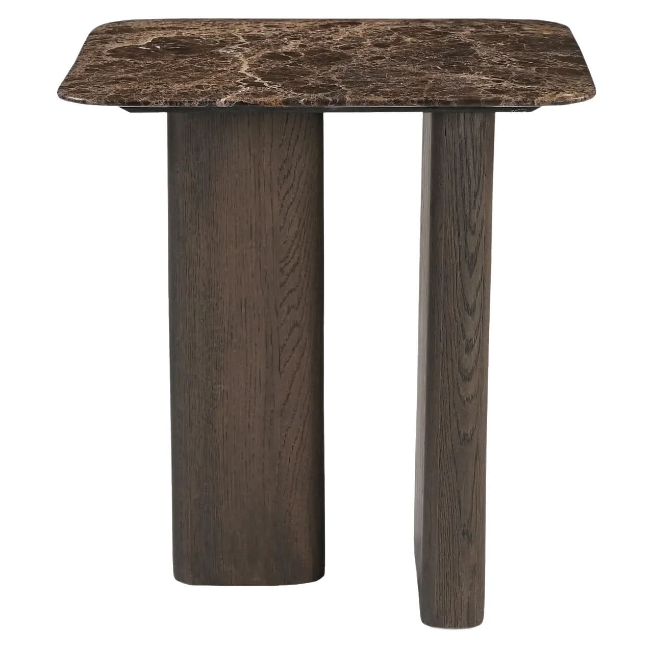 Richmond Interiors Castello Smoked Charchoal Marble Top End Table