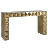Richmond Interiors Collada Console Table in Brushed Gold