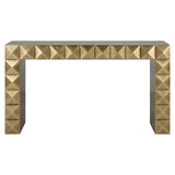 Richmond Interiors Collada Console Table in Brushed Gold
