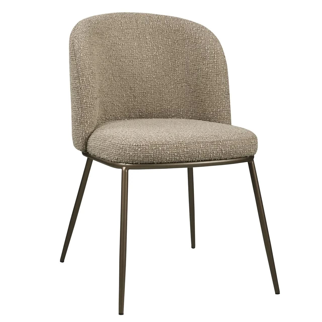 Richmond Interiors Elvi Mocca Chunky Dining Chair (Set of 2)