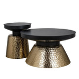 Richmond Interiors Freddie Black/Gold End Table