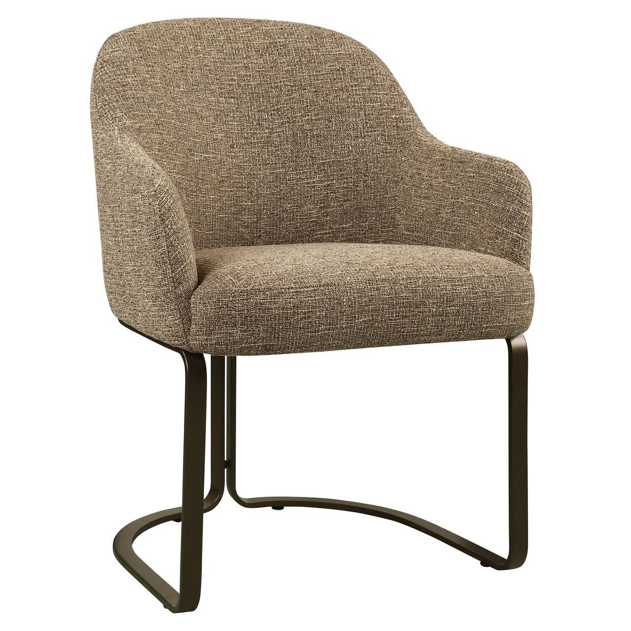 Richmond Interiors Hadley Brown Tweed Dining Chair