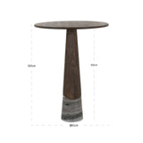 Richmond Interiors Harper Smoked Charchoal Bar Table