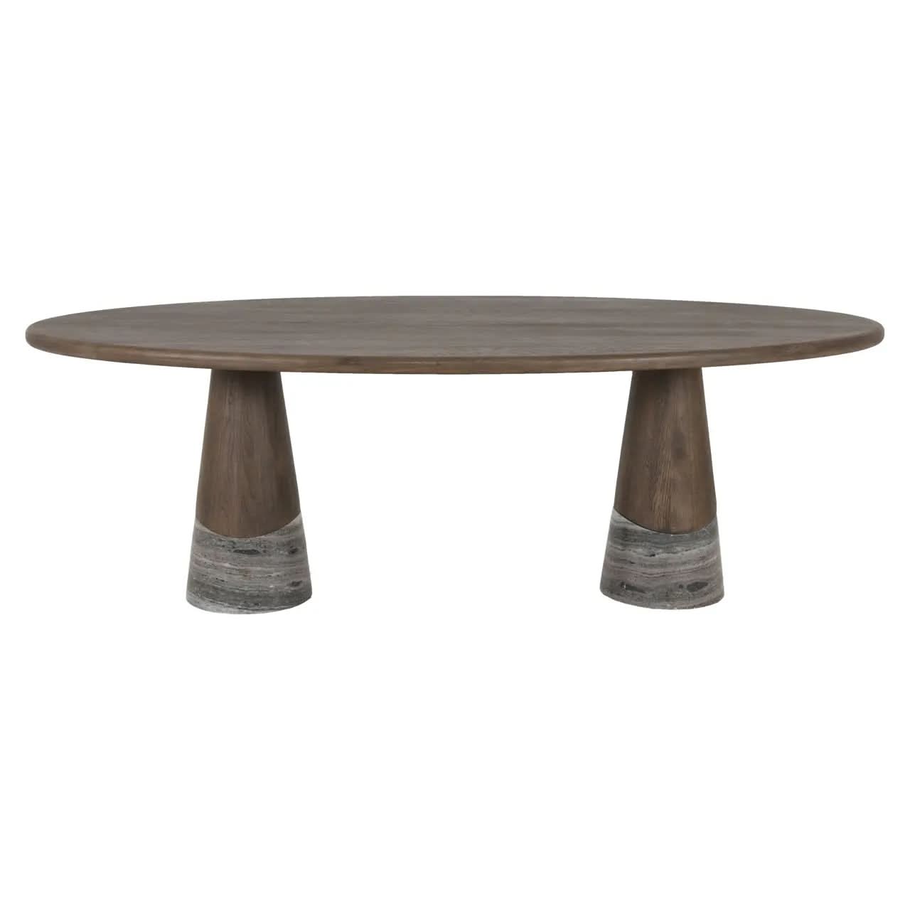 Richmond Interiors Harper Smoked Charchoal Dining Table