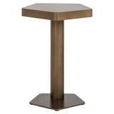 Richmond Interiors Hexa Brushed Gold Sofa Table